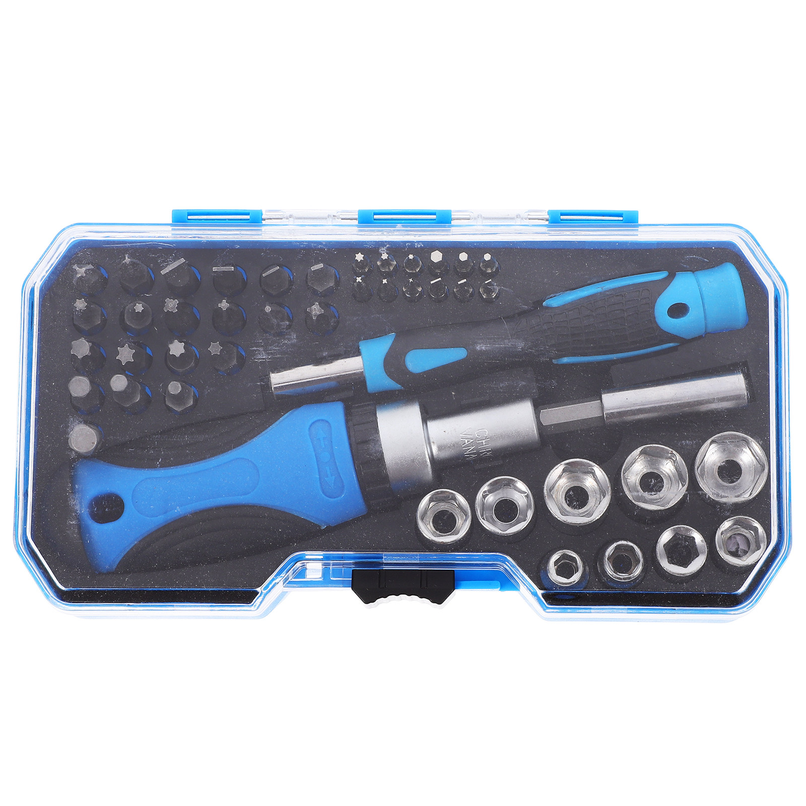 Electronics Repair Garage - 44Pcs Ratcheting Screwdriver Socket Kit Precision
