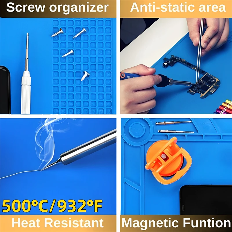 Silicone Soldering Mat ESD Ant - Electronics Repair Tool Kit 评论和价格