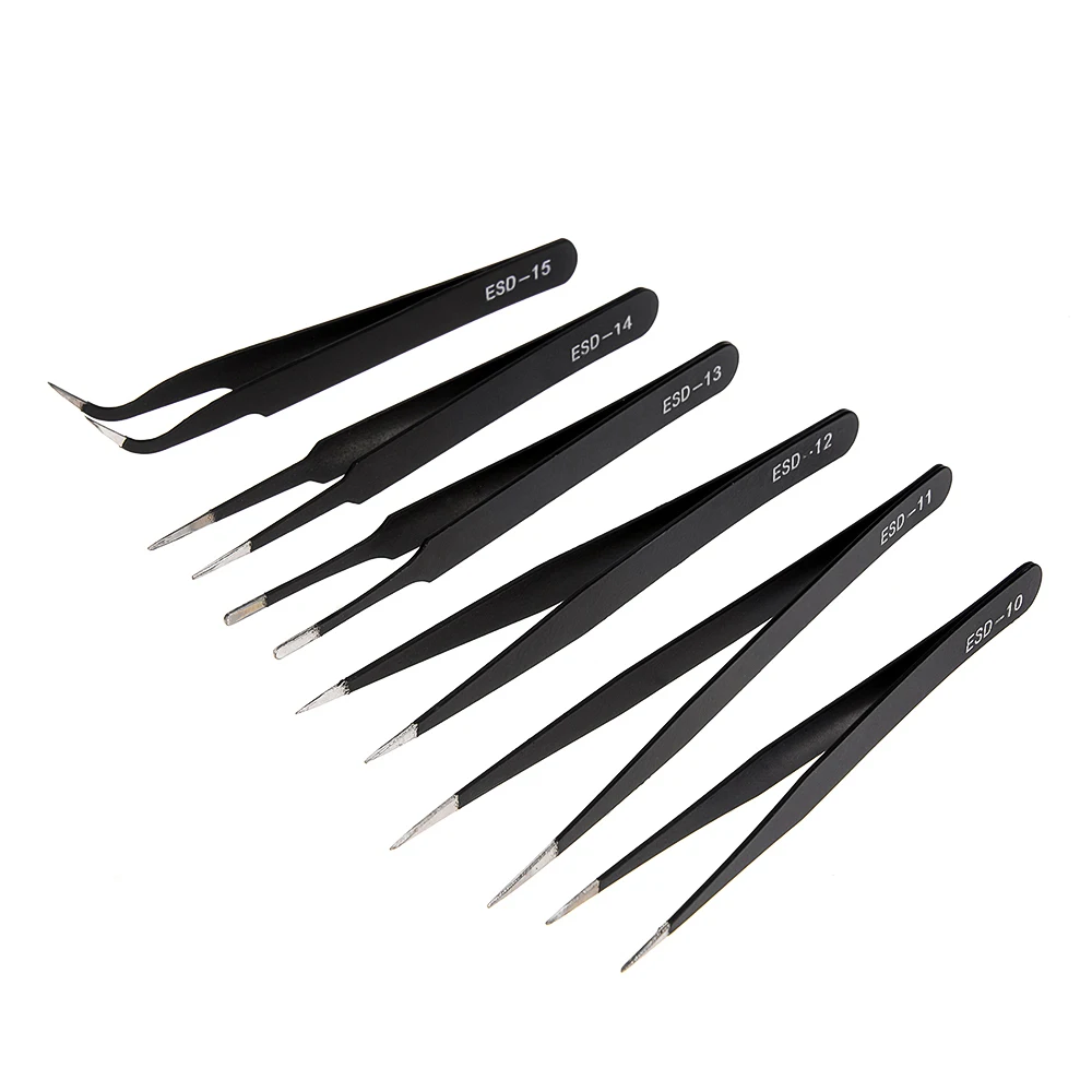 2/6pcs Precision Tweezers Set  - Electronics Repair Tool Kit 评论和价格